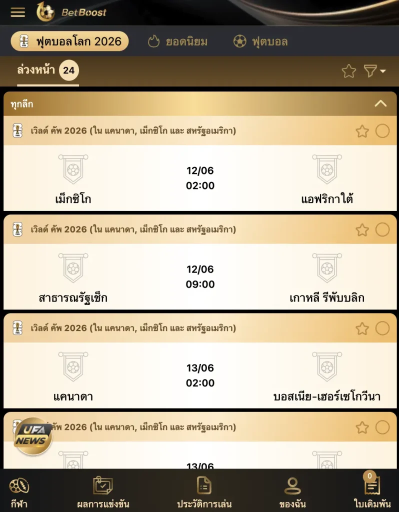 เดิมพันฟุตบอลโลก ปี 2026