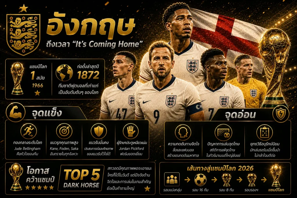 ทีมอังกฤษ บอลโลก 2026